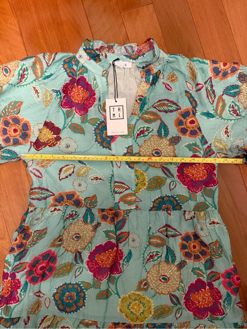 Thml - Hibiscus Puff Sleeve Floral Dress - Picture 6 of 7
